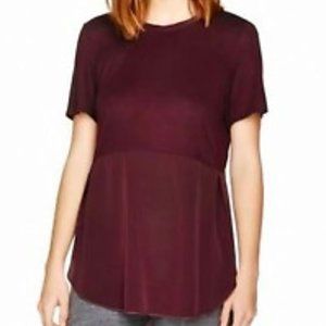Aritzia Capucine silk tunic top